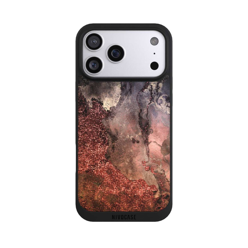 iPhone 17 Pro Max NIVOpure  Brauner Glitzer Marmorlook