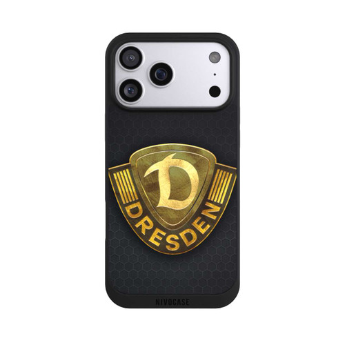 Apple iPhone 17 Pro Max NIVOpure Goldenes Logo Look Dynamo Dresden