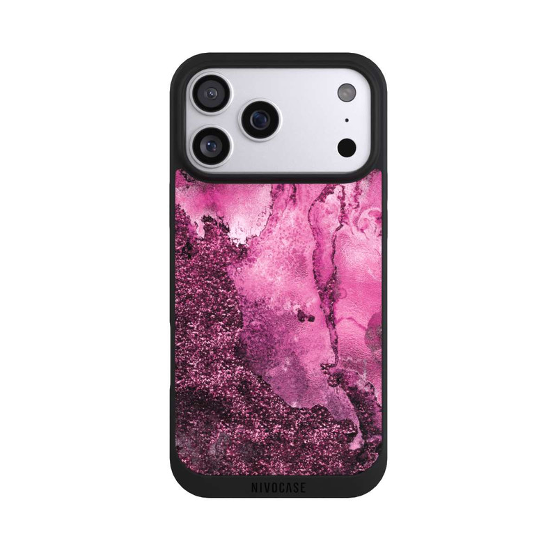 iPhone 17 Pro Max NIVOpure Pink Glitter Marble 2