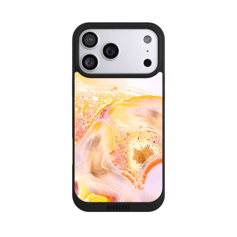 iPhone 17 Pro Max NIVOpure Orange Glitter Marble Look