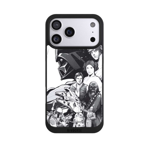Apple iPhone 17 Pro Max NIVOpure StarWars Charaktere - Schwarz-Weiß