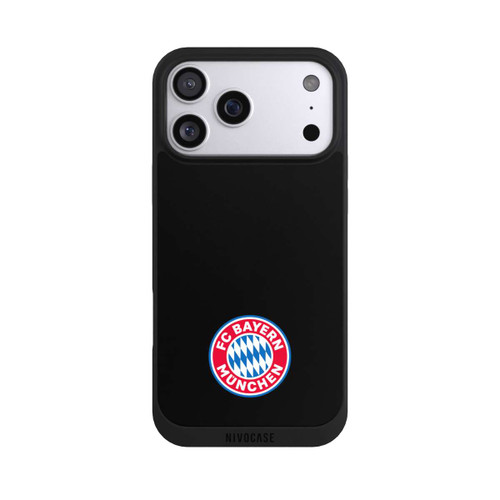 Apple iPhone 17 Pro Max NIVOpure Klassisches FCB Logo Klein - Bunt auf Schwarz