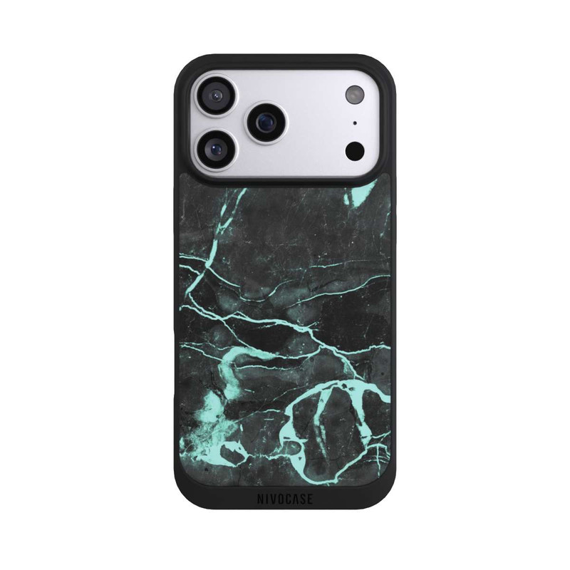 iPhone 17 Pro Max NIVOpure Marbre gris et bleu