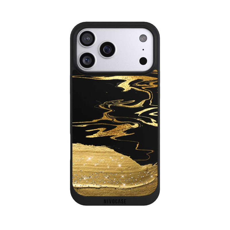 iPhone 17 Pro Max NIVOpure Marmoradern im Goldlook