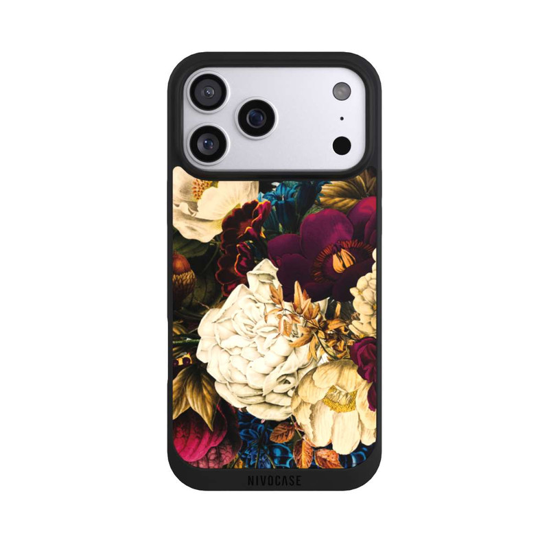iPhone 17 Pro Max NIVOpure Fleurs vintage sombres