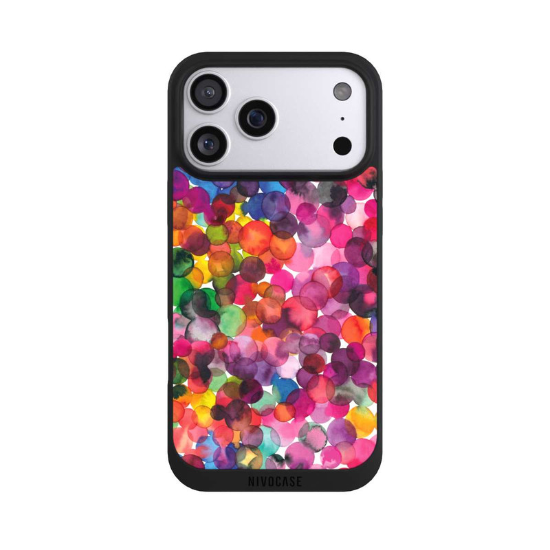iPhone 17 Pro Max NIVOpure Überlappende Aquarellpunkte