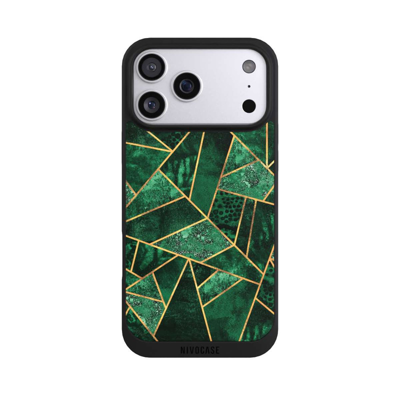 iPhone 17 Pro Max NIVOpure Tief Smaragdgrün Golddruck