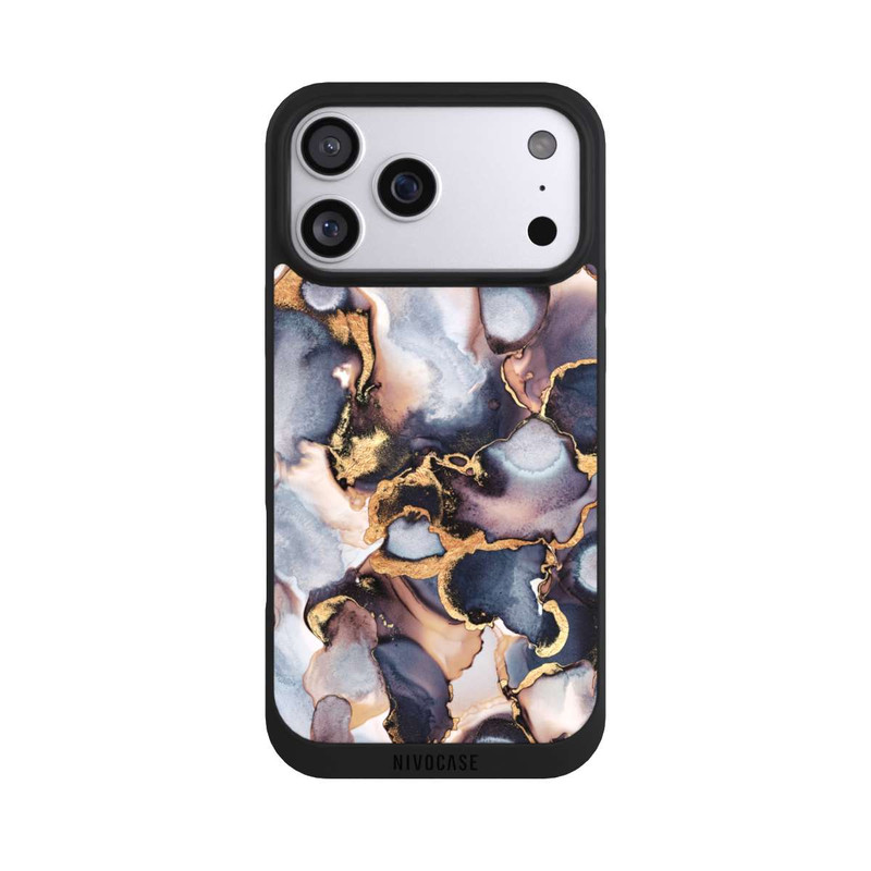 iPhone 17 Pro Max NIVOpure Verträumte Tinte Grau-Golddruck