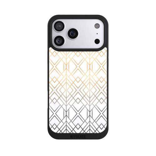 Apple iPhone 17 Pro Max NIVOpure Gold und Grauer Geo Golddruck