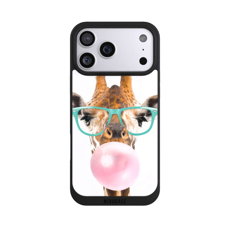 iPhone 17 Pro Max NIVOpure Giraffe mit Kaugummi