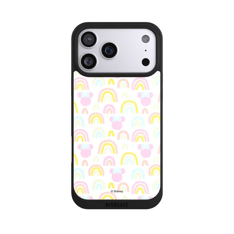 iPhone 17 Pro Max NIVOpure Minnie Motif arc-en-ciel