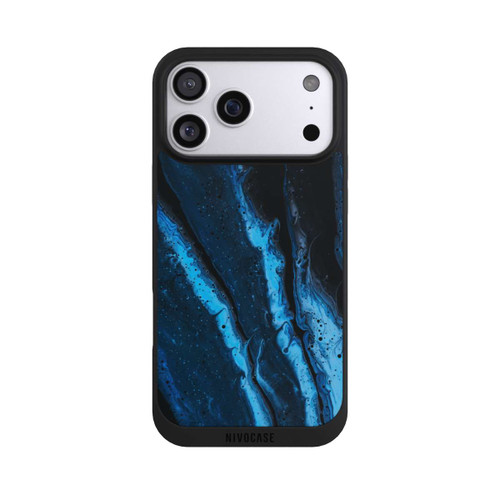 Apple iPhone 17 Pro Max NIVOpure Blue oil texture