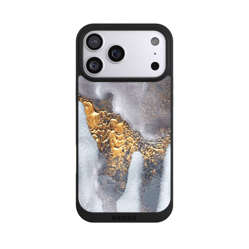 Apple iPhone 17 Pro Max NIVOpure Beton-Gold-Glitzerlook