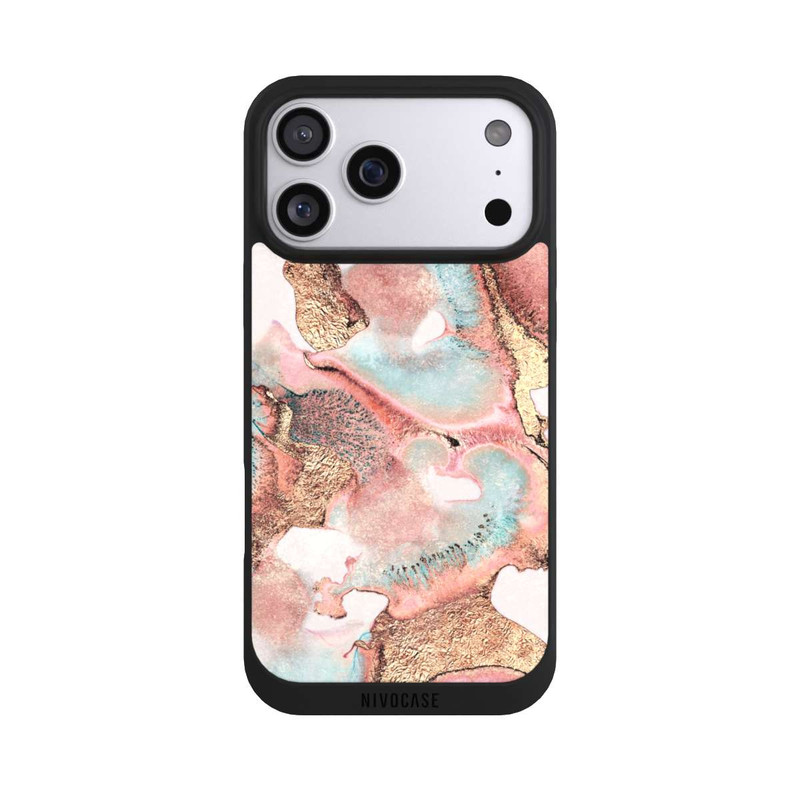 iPhone 17 Pro Max NIVOpure Hübscher Tintendruck gold