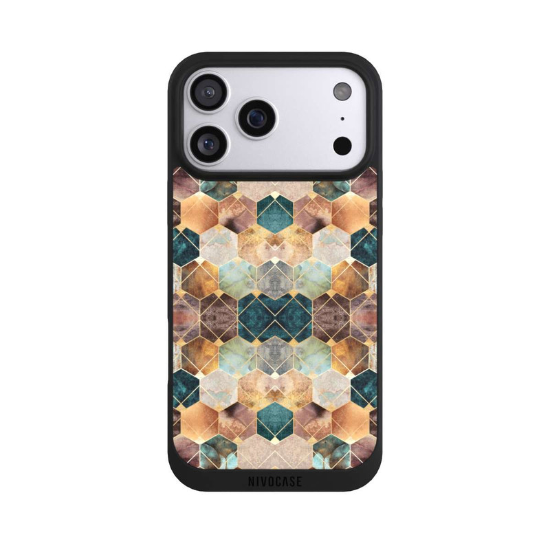 iPhone 17 Pro Max NIVOpure Naturfarbene Sechsecke und Diamanten