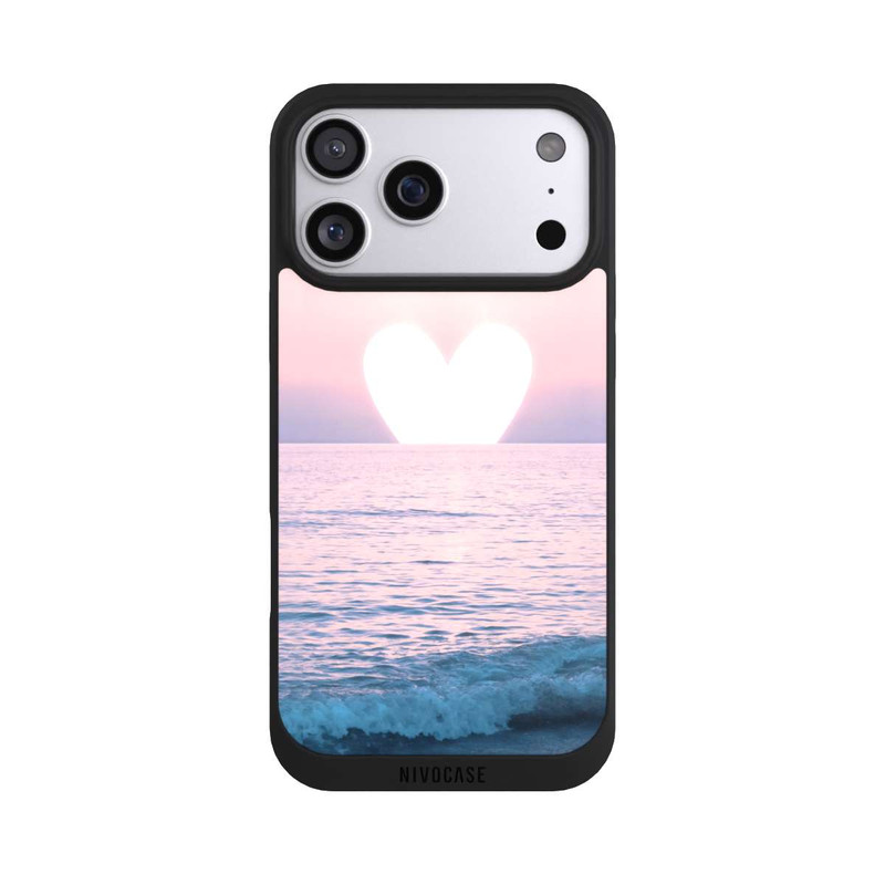 iPhone 17 Pro Max NIVOpure Herz-Sonnenuntergang