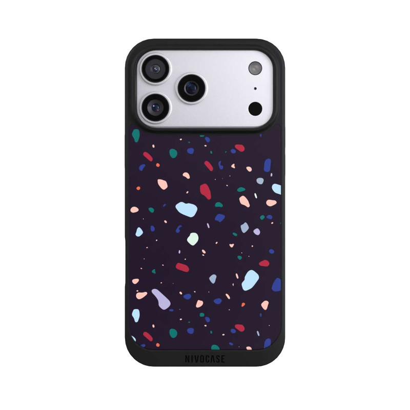 iPhone 17 Pro Max NIVOpure Moderner dunkel abgerundeter Terrazzo