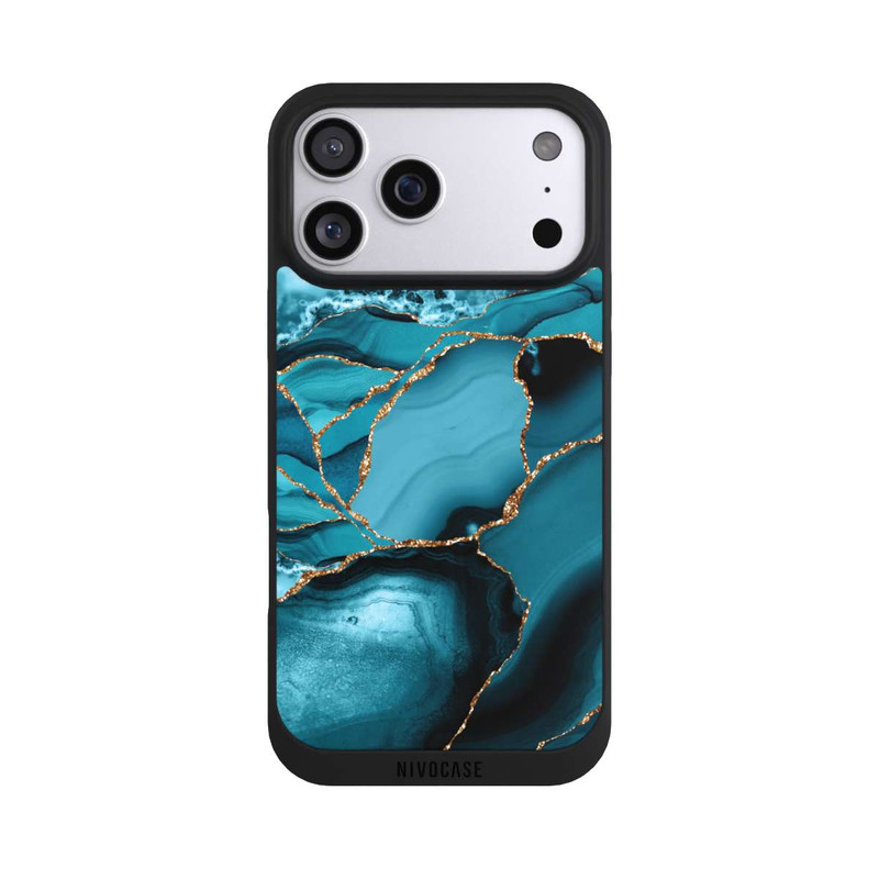 iPhone 17 Pro Max NIVOpure Eisblaue Marmor Landschaft