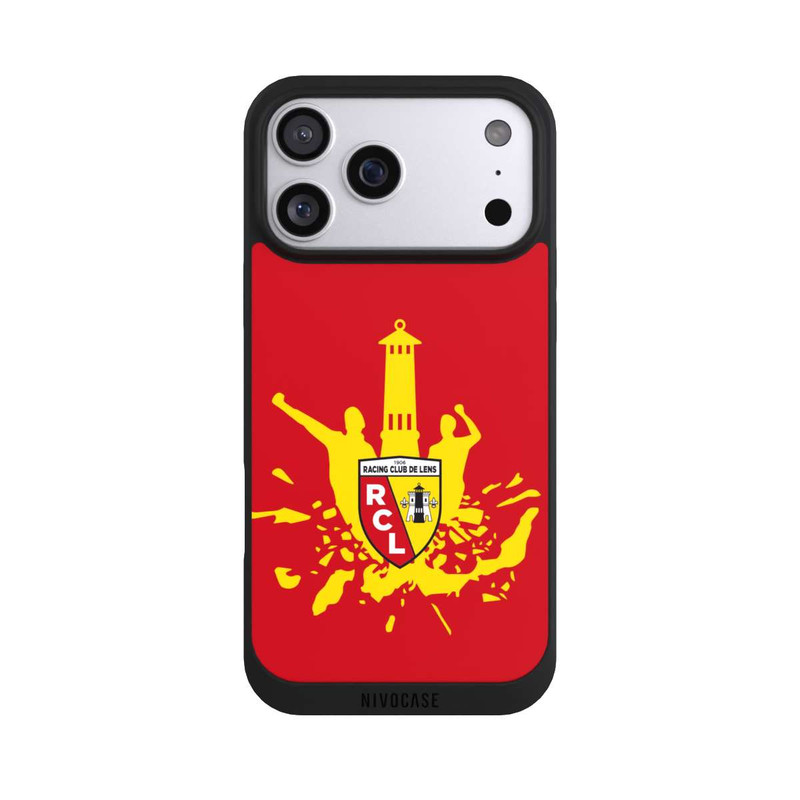 iPhone 17 Pro Max NIVOpure Tour RCL jaune sur rouge