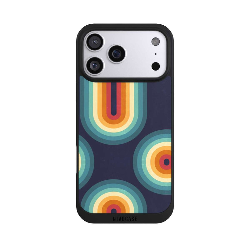 iPhone 17 Pro Max NIVOpure Double Rainbow on Blue