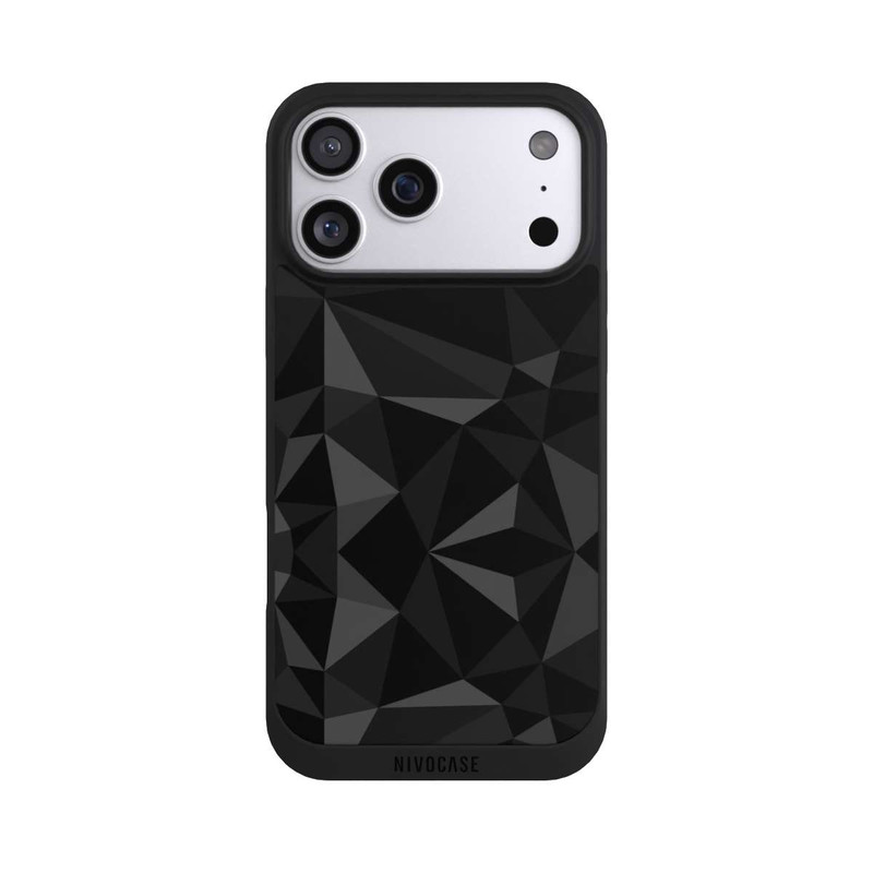 iPhone 17 Pro Max NIVOpure Polygon Pattern Black