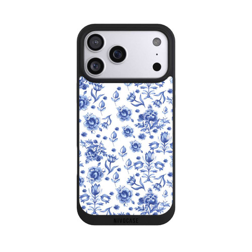 Apple iPhone 17 Pro Max NIVOpure Blaues Blumenmuster