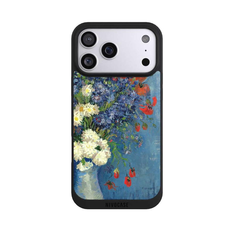 iPhone 17 Pro Max NIVOpure Stillleben Vase mit Kornblumen und Mohnblumen von Vincent Van Gogh