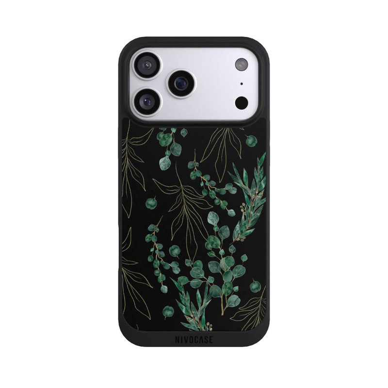 iPhone 17 Pro Max NIVOpure Eukalyptusblätter schwarz