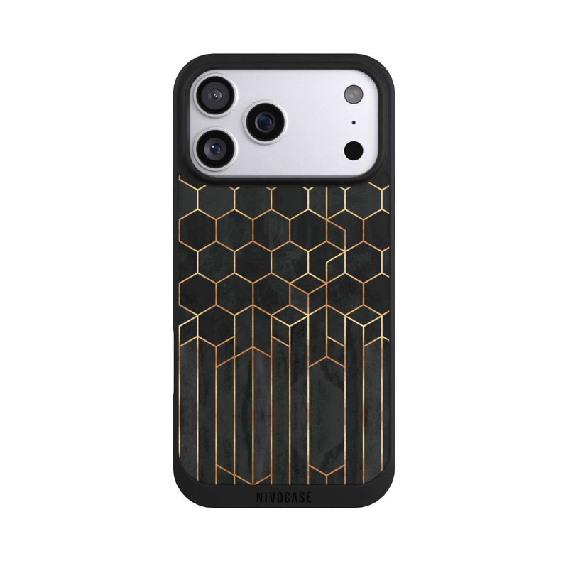 iPhone 17 Pro Max NIVOpure Schwarze Sechsecke