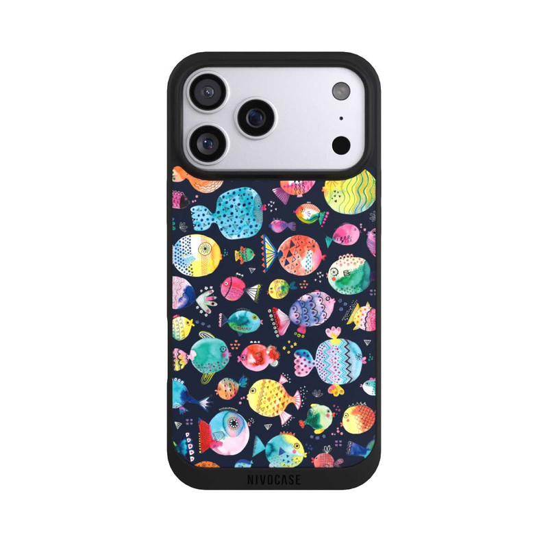 iPhone 17 Pro Max NIVOpure Beach Puffer Fishes Kids Navy