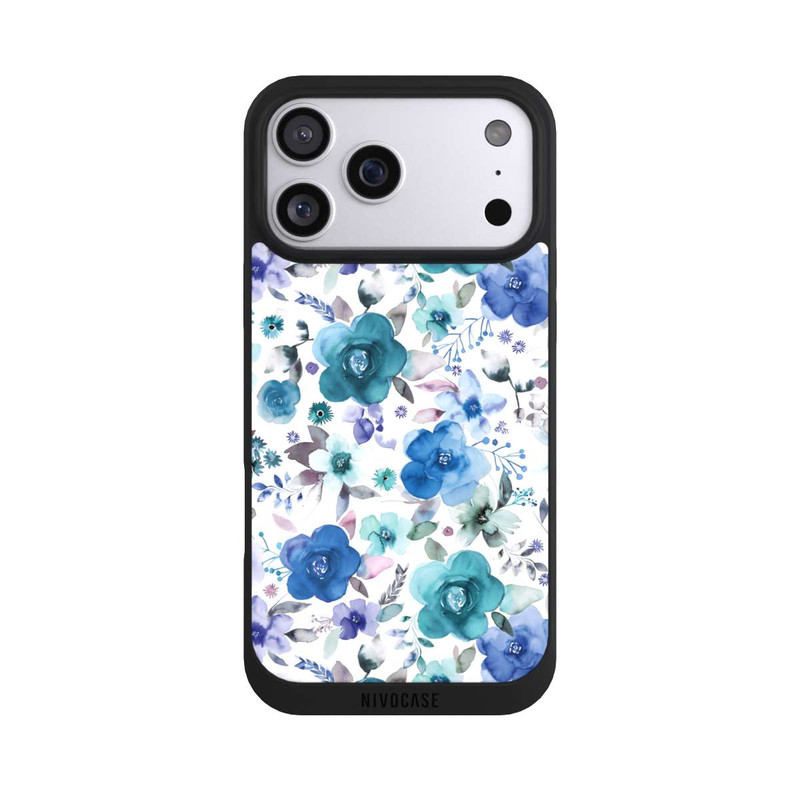 iPhone 17 Pro Max NIVOpure Winterblumensträuße Blau
