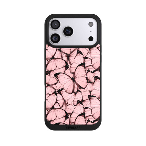 Apple iPhone 17 Pro Max NIVOpure Pink Butterfly Pattern