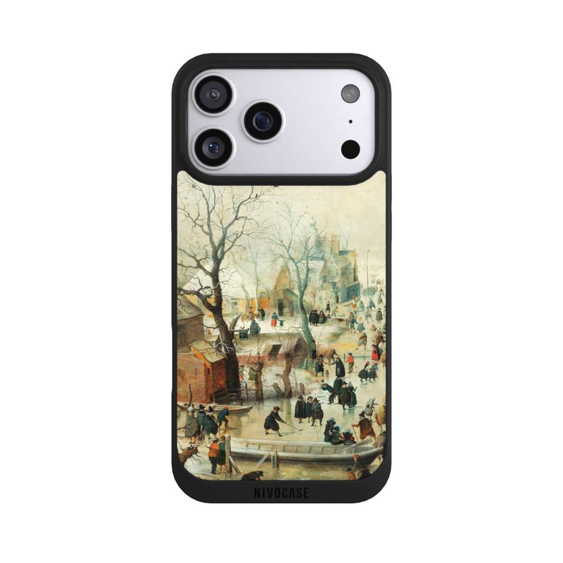 iPhone 17 Pro Max NIVOpure Winterlandschaft mit Schlittschuhläufern - Hendrick Avercamp