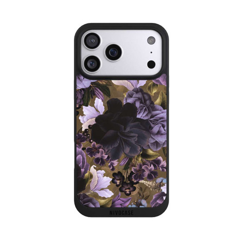 Apple iPhone 17 Pro Max NIVOpure  Lila und goldene Vintageblumen