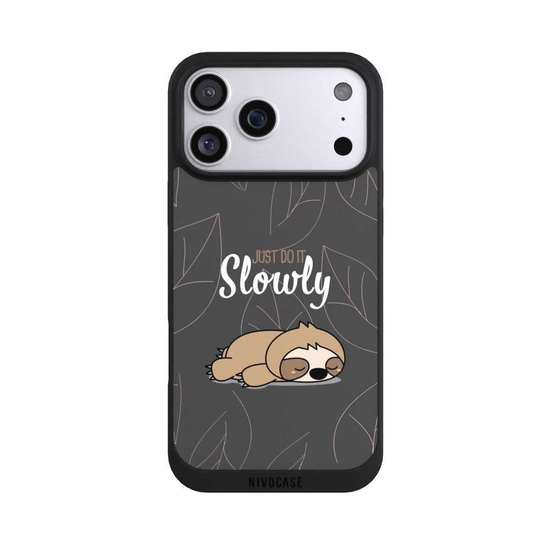 iPhone 17 Pro Max NIVOpure Just Do It Slowly Sloth Grey