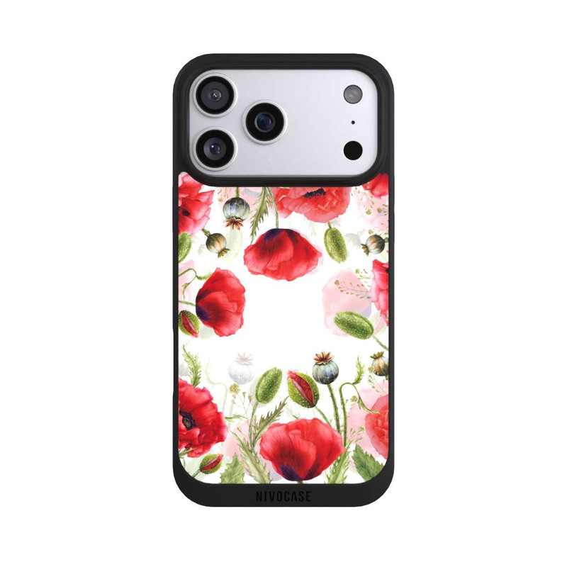 iPhone 17 Pro Max NIVOpure Rahmen aus Mohnblumen