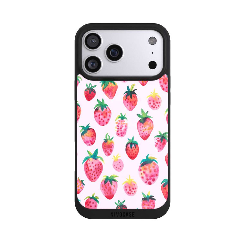 iPhone 17 Pro Max NIVOpure Fraises aquarelles