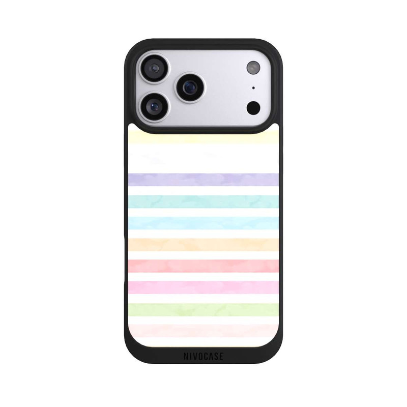 iPhone 17 Pro Max NIVOpure Regenbogenfarbene Streifen