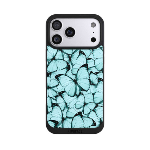 Apple iPhone 17 Pro Max NIVOpure Teal Butterflies