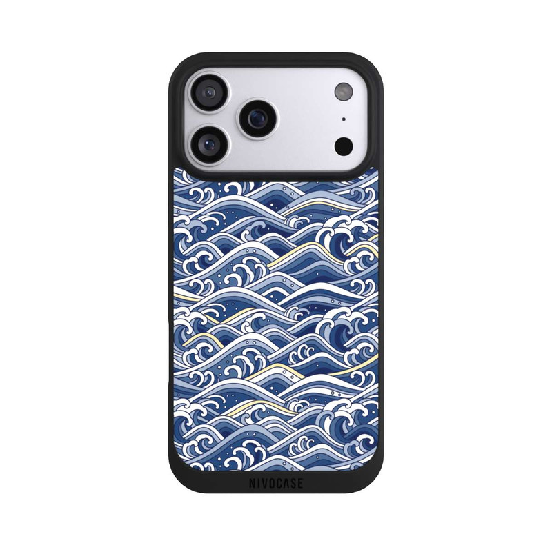 iPhone 17 Pro Max NIVOpure Vagues bleues kanagawa
