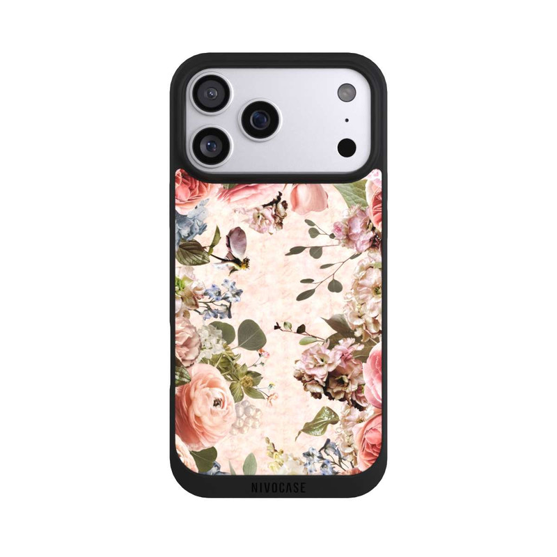 iPhone 17 Pro Max NIVOpure Flower Frame Peonies Pastel