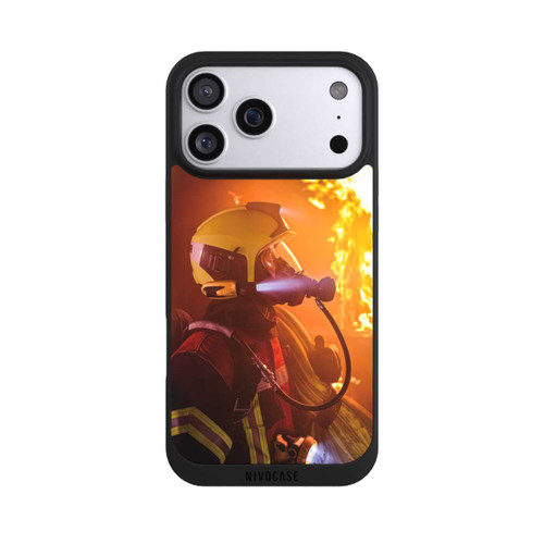 Apple iPhone 17 Pro Max NIVOpure Firefighter Looking Up Explosion