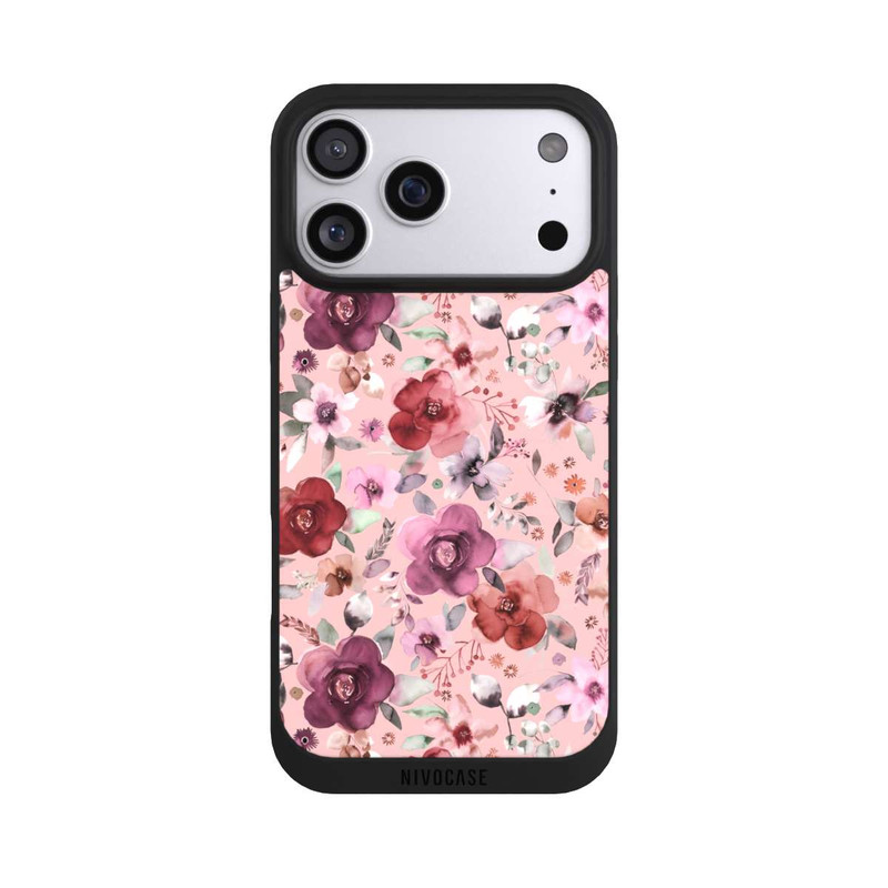 iPhone 17 Pro Max NIVOpure Üppiger romantischer Blumenstrauß rosa
