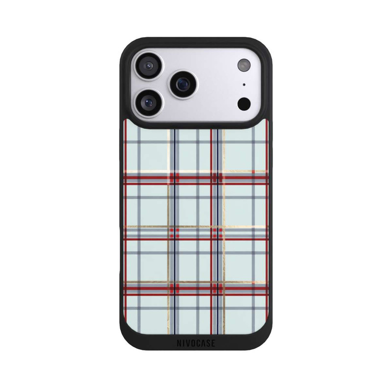 iPhone 17 Pro Max NIVOpure Tartan Blau