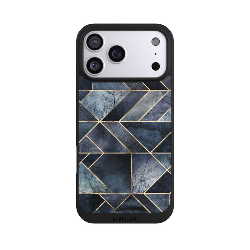 iPhone 17 Pro Max NIVOpure Abstraktes Natur-Dunkelblau