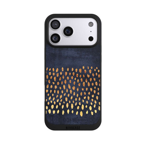 Apple iPhone 17 Pro Max NIVOpure Muster Gold und Marine
