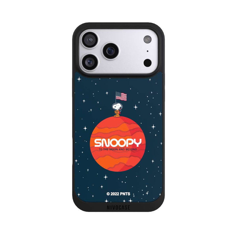 iPhone 17 Pro Max NIVOpure Snoopy Weltraumreisender Orange