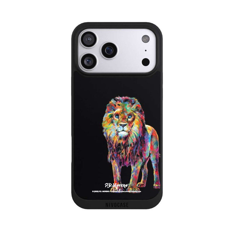 iPhone 17 Pro Max NIVOpure Lion Colorful Art By P.D. Moreno