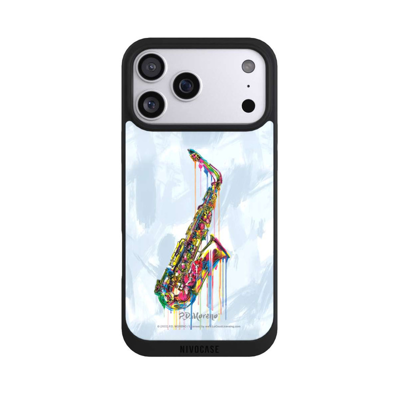 iPhone 17 Pro Max NIVOpure Saxophone Art par P.D. Moreno