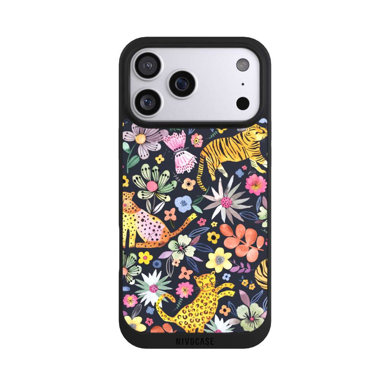 iPhone 17 Pro Max NIVOpure Spring Tigers Flowers Black